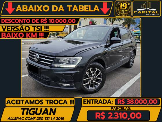 VOLKSWAGEN TIGUAN 1.4 250 TSI TOTAL FLEX ALLSPACE COMFORTLINE TIPTRONIC VOLKSWAGEN TIGUAN 1.4 250 TSI TOTAL FLEX ALLSPACE COMFORTLINE TIPTRONIC